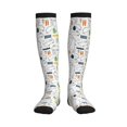 thumbnail image 1 of Pofeuu Easter Rabbit Print Compression Socks for Women & Men Circulation - Best Support for Nurses,Running,Athletic,Sports, 1 of 7