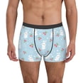 thumbnail image 1 of Pofeuu Easter Rabbit Print Men’s Boxer Briefs, Moisture-Wicking Underwear, Regular,Trunk-Small, 1 of 5