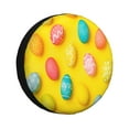 thumbnail image 1 of Pofeuu Easter eggs (2) Print Spare Tire Wheel Cover for Car Truck SUV Camper Universal Fit Spare Tire Cover RV Spare Tire Covers-15 inch, 1 of 6