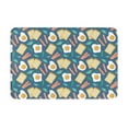 thumbnail image 1 of Pofeuu Eggs Toast Bacon And Arugula Print Flannel Doormats Rug16"x24"Rug Washable Doormats Indoor Outdoor Rugs for Layered Front Door Mats, Porch, Kitchen, Entryway, 1 of 7