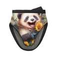 thumbnail image 1 of Pofeuu Elegant Cute Panda Sunflower Print Thickened Mini Silicone Oven Mitts Heat Resistant, Rubber Oven Mitt Gloves, Finger Pinch Grips, Pot Holder, Silicone Potholder, 1 of 7