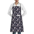 Pofeuu Elegant ice skates snowflakes A Print Aprons with Pockets, Cute