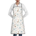 thumbnail image 1 of Pofeuu Elephants And Giraffes Print Aprons with Pockets, Cute Aprons for Kitchen, Cooking, Server, Barber, Chef Apron, 1 of 7
