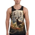 thumbnail image 1 of Pofeuu Enchanted Deer In Cave Print Men's Workout Tank Tops Sleeveless Muscle Gym Shirt Quick Dry-X-Large, 1 of 7