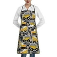 thumbnail image 1 of Pofeuu Excavator At Work Print Aprons with Pockets, Cute Aprons for Kitchen, Cooking, Server, Barber, Chef Apron, 1 of 7
