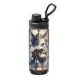 thumbnail image 1 of Pofeuu Exotic Blue Cat Print 18oz Sports Insulated Kettle Stainless Steel Vacuum Water Bottle Leakproof Sport Flask, 1 of 7