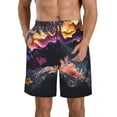 thumbnail image 1 of Pofeuu Explosive Fluid Splash Art Prin Men's Swim Trunks Quick Dry Bathing Suit Swimming Board Shorts Mesh Lining Beach Swimwear-XX-Large, 1 of 6