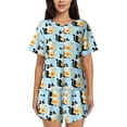 thumbnail image 1 of Pofeuu FUNNY CAT IS DRINKING WATER Print Women's Pajama Set Short/Shorts Soft Button PJs Elastic Drawstring Waist Sleepwear-XX-Large, 1 of 6