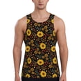 thumbnail image 1 of Pofeuu Fall Daisy Leaf Print Men's Workout Tank Tops Sleeveless Muscle Gym Shirt Quick Dry-4X-Large, 1 of 7