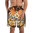 thumbnail image 1 of Pofeuu Fall Farmhouse Pumpkins Prin Men's Swim Trunks Quick Dry Bathing Suit Swimming Board Shorts Mesh Lining Beach Swimwear-XX-Large, 1 of 6