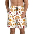 thumbnail image 1 of Pofeuu Fall Gnomes Harvest Prin Men's Swim Trunks Quick Dry Bathing Suit Swimming Board Shorts Mesh Lining Beach Swimwear-Large, 1 of 6