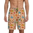 thumbnail image 1 of Pofeuu Fall Gnomes1 Print Men's Soft Woven Elastic Waistband Sleep Pajama Short-XX-Large, 1 of 6