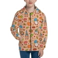 thumbnail image 1 of Pofeuu Fall Gnomes1 Print Teenage Zipper Hoodie Sweatshirts Hooded Casual Jackets With Pocket For Boys Girls-Small, 1 of 6