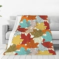 thumbnail image 1 of Pofeuu Fall Maple Leaves Print Ultra-Soft Micro Fleece Blanket,for Bed Or Sofa,All Season Throw Blankets Flannel Blanket-80"x60", 1 of 7