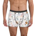 thumbnail image 1 of Pofeuu Fall Rabbit Print Men’s Boxer Briefs, Moisture-Wicking Underwear, Regular,Trunk-Large, 1 of 5