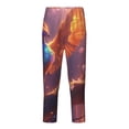 thumbnail image 1 of Pofeuu Fantasy Bird Illustration Print Teenagers' Pajama Pants, Soft Lounge Pajama Pants with big pockets for Men Plaid Pj Bottoms-Medium, 1 of 6
