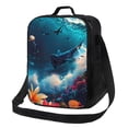 thumbnail image 1 of Pofeuu Fantasy Underwater Adventure Print Lunch Bag Women Insulated Lunch Box Reusable Leakproof Large Spacious Cooler Tote for Women Men, 1 of 7