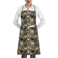 thumbnail image 1 of Pofeuu Farm Animals Print Aprons with Pockets, Cute Aprons for Kitchen, Cooking, Server, Barber, Chef Apron, 1 of 7