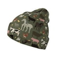 thumbnail image 1 of Pofeuu Farm Animals Print Beanie Hat for Men Women Knit Winter Hat Warm Cuffed Skull Beanie Slouchy Soft Unisex, 1 of 6