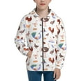 thumbnail image 1 of Pofeuu Farm Birds Goose Print Teenage Zipper Hoodie Sweatshirts Hooded Casual Jackets With Pocket For Boys Girls-Small, 1 of 6