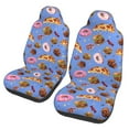 thumbnail image 1 of Pofeuu Fastfoods Print Automotive Car Seat Covers Flat Cloth Full Set Seat Covers,Car Seat Covers front seats for Cars Trucks and SUVs(Two packs), 1 of 7