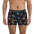thumbnail image 1 of Pofeuu Feathers And Butterflies Print Men’s Boxer Briefs, Moisture-Wicking Underwear, Regular,Trunk-Small, 1 of 5