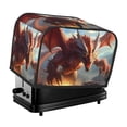 thumbnail image 1 of Pofeuu Ferocious Dragon Fury Print Universal Two Slice Toaster Cover,Dust Cover, Toaster Cover Bread Machine Cover Fits for Most Standard 2 Slice Toasters, 1 of 7