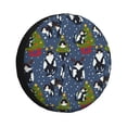 thumbnail image 1 of Pofeuu Festive Cats and Trees Print Spare Tire Wheel Cover for Car Truck SUV Camper Universal Fit Spare Tire Cover RV Spare Tire Covers-14 inch, 1 of 6