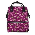 thumbnail image 1 of Pofeuu Festive Flamingos Print Diaper Bag Backpack, Multifunction Travel Pack Maternity Baby Changing Bags, Large Capacity, Waterproof, 1 of 6