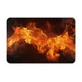 thumbnail image 1 of Pofeuu Fiery Orange Flames Energy Print Flannel Doormats Rug16"x24"Rug Washable Doormats Indoor Outdoor Rugs for Layered Front Door Mats, Porch, Kitchen, Entryway, 1 of 7