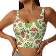 thumbnail image 1 of Pofeuu Finger Lime Fruits Print Sports Bra for Women Sexy Vest Yoga Running Gym Fitness Crop Bras Tops-XX-Large, 1 of 8