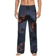 thumbnail image 1 of Pofeuu Fire Breathing Dragon Twilight Print Men's Pajama Pants, Soft Lounge Pajama Pants with big pockets for Men Plaid Pj Bottoms-XX-Large, 1 of 6