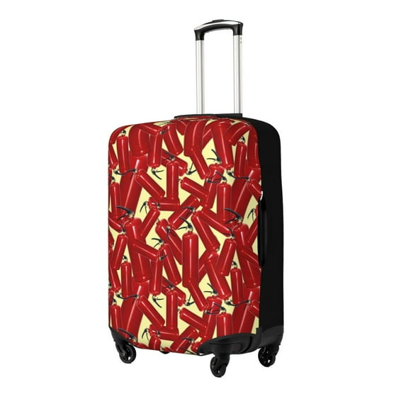 Pofeuu Fire Extinguisher Print Luggage Suitcase Cover Protector Luggage Washable Covers Aesthetic for 18/24/28/32 inch Luggage(No luggage included)-X-Large