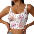thumbnail image 1 of Pofeuu Fireworks Print Sports Bra for Women Sexy Vest Yoga Running Gym Fitness Crop Bras Tops-X-Large, 1 of 1
