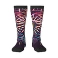 thumbnail image 1 of Pofeuu Fireworks2 Print Stockings, Adult Running Hiking Socks for Youth and Adult, 1 of 6