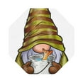 thumbnail image 1 of Pofeuu Fishing Gnome Fisherman Print Leather Coasters Set of 6, Round Cups Mugs Mat Pad for Home Kitchen Heat Resistant Drink Coasters,Octagon, 1 of 7
