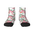thumbnail image 1 of Pofeuu Flamingo Flower Print 30cm Socks, Adult Running Hiking Socks for Youth and Adult, 1 of 7