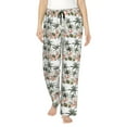 thumbnail image 1 of Pofeuu Flamingo Palm Trees Print Women's Fashion Pajama Pants with Pockets Comfy Drawstring Sleep Lounge Bottoms-Large, 1 of 6