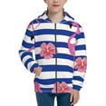 thumbnail image 1 of Pofeuu Flamingo Print Teenage Zipper Hoodie Sweatshirts Hooded Casual Jackets With Pocket For Boys Girls-Medium, 1 of 6