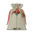 thumbnail image 1 of Pofeuu Flamingo Sitting On Chair Print Burlap Bags with Drawstrings Drawstring Gift Bags Pouch Bag for Thankgiving Birthday Party Gift Wrapping Treats and Party Favors-Medium, 1 of 9