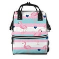 thumbnail image 1 of Pofeuu Flamingo1 Print Diaper Bag Backpack, Multifunction Travel Pack Maternity Baby Changing Bags, Large Capacity, Waterproof, 1 of 6