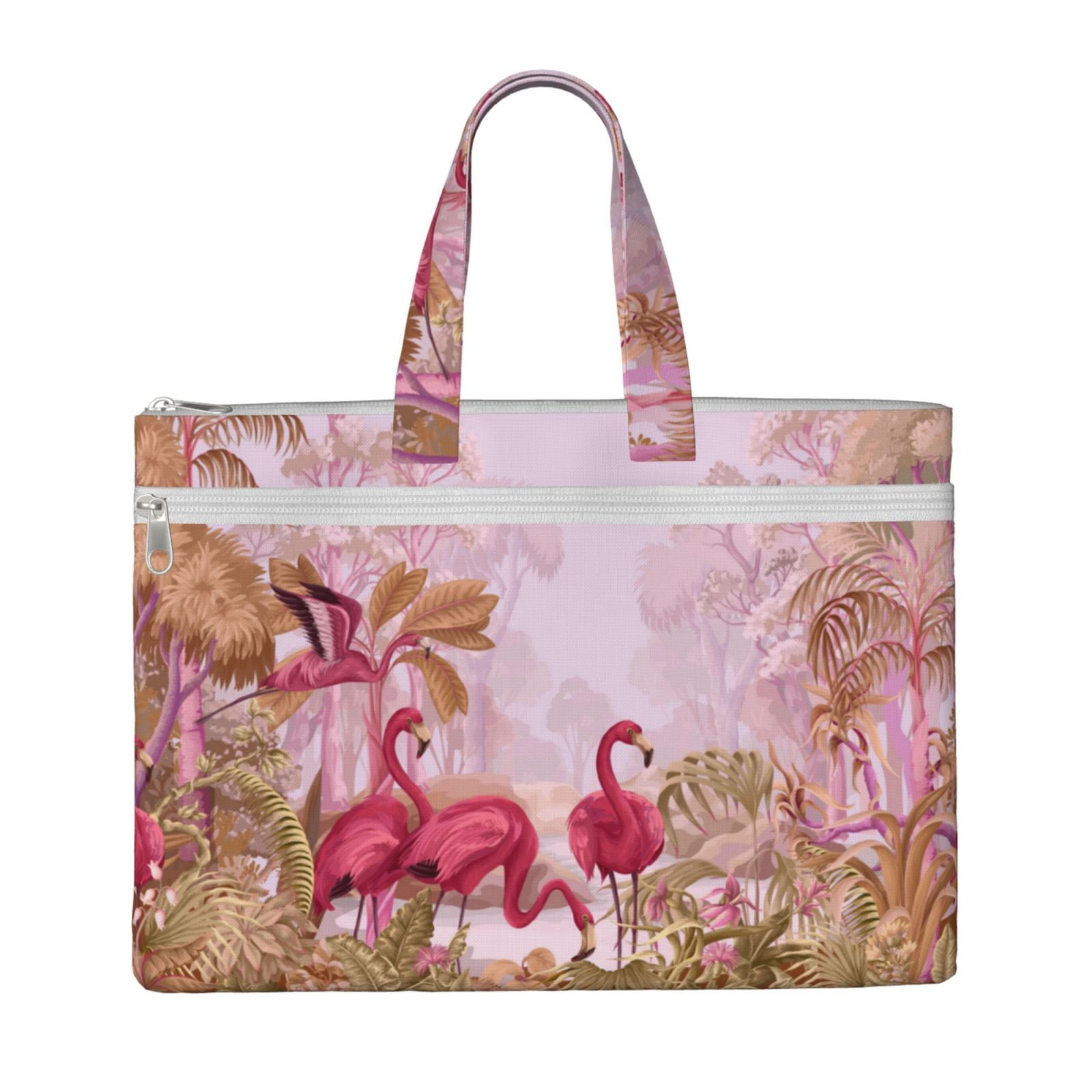 Flamingo Computer Case Pofeuu Flamingos In The Tropical Forest Print Laptop Bag Carrying ...