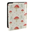 thumbnail image 1 of Pofeuu Flat Mushrooms Print Travel Document Organizer Passport Holder Men Women for Family (6.5 in x 4.5 in),Wallet Holder Credit Card Clutch Bag Case, 1 of 5