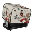thumbnail image 1 of Pofeuu Floral Leopard Butterflies Print Toaster Cover 4 Slice, Bread Dust Cover & Fingerprint Protection, Kitchen Small Appliance Covers(Toaster Cover), 1 of 7