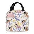 thumbnail image 1 of Pofeuu Floral Puppy Print Lunch Bag Lunch Box Large Capacity Insulated Lunch Bag for Adult, Leakproof Reusable Lunch Tote Bags for Work, 1 of 5
