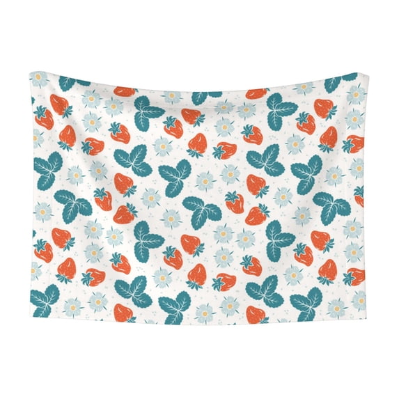 Pofeuu Floral Strawberr Print Puppy Blanket,Dog Blankets,Pet Blanket Cozy Cat Blankets for Indoor Cats, Fuzzy Pet Blanket for Kitten Doggy Dog Blankets-Medium