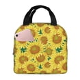 thumbnail image 1 of Pofeuu Floral Sunflowers Print Lunch Bag Lunch Box Large Capacity Insulated Lunch Bag for Adult, Leakproof Reusable Lunch Tote Bags for Work, 1 of 5