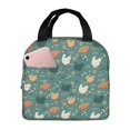 thumbnail image 1 of Pofeuu Flowe Rooster Print Lunch Bag Lunch Box Large Capacity Insulated Lunch Bag for Adult, Leakproof Reusable Lunch Tote Bags for Work, 1 of 5
