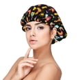 thumbnail image 1 of Pofeuu Flowe Rooster Print Silk Bonnet for Sleeping, Satin Hair Bonnets, Soft Elastic Band Silk Sleep Cap, Hair Wrap, 1 of 6