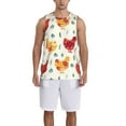 thumbnail image 1 of Pofeuu Flower Chicken Print Basketball Jersey, Shirts for Men Youth Basketball Jersey Crew Neck-4X-Large, 1 of 6